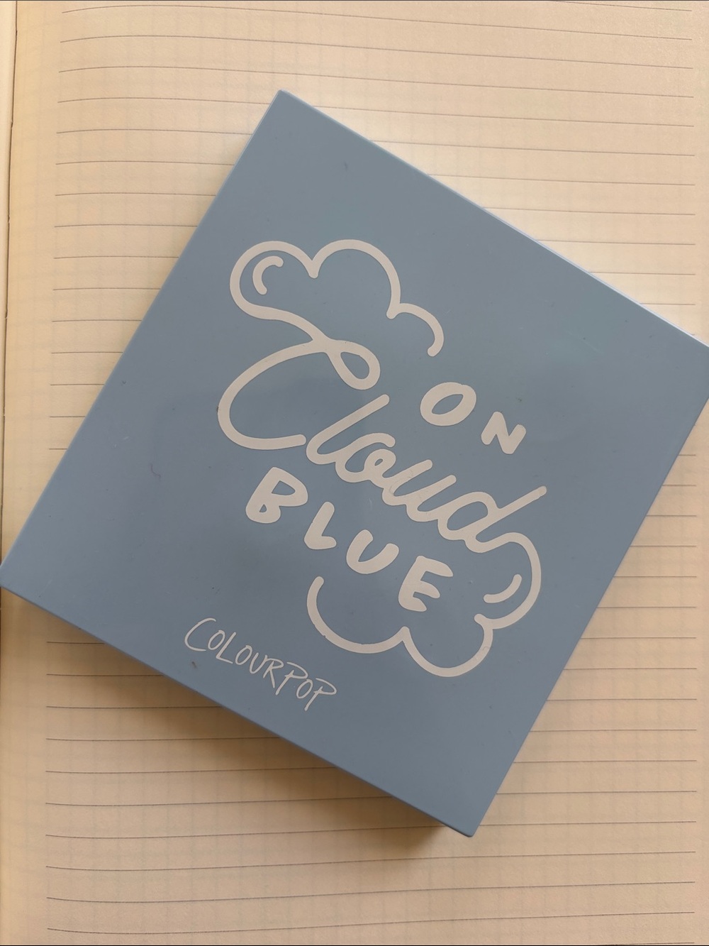 ColourPop ☁️ On Cloud Blue Eyeshadow Palette - Sky Blue shimmer matte baby navy
